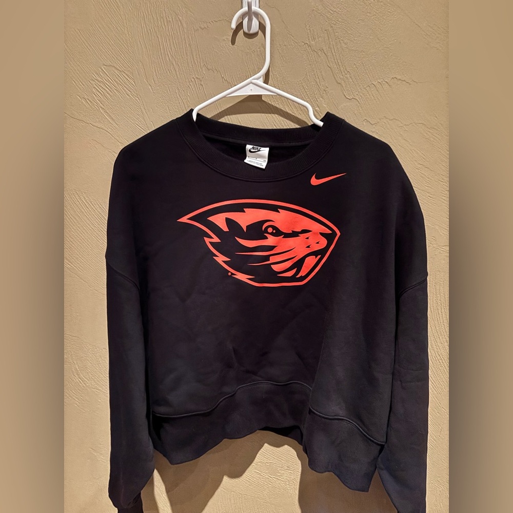 Nike cropped OSU beaver crewneck